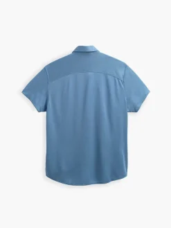 Cheap Atlantic Blue Oxford Men'S Apollo Short Sleeve Sport Shirt Men'S Shirts