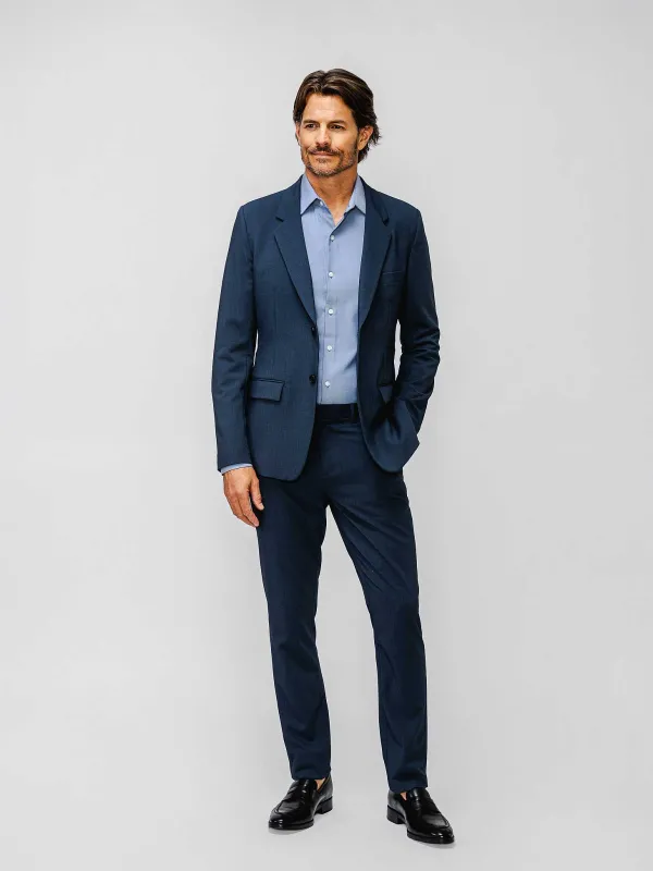 Store Azurite Heather Men'S Velocity Suit Jacket Men'S Suits