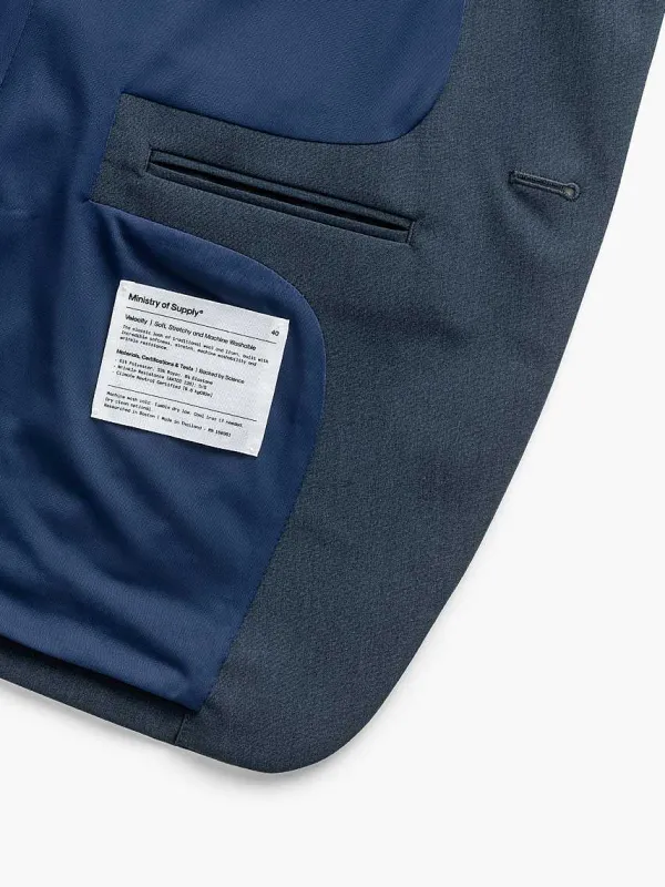 Store Azurite Heather Men'S Velocity Suit Jacket Men'S Suits