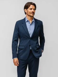 Store Azurite Heather Men'S Velocity Suit Jacket Men'S Suits