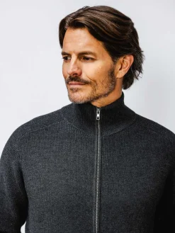 Cheap Black Heather Men'S Atlas Full-Zip Men'S Sweatshirts & Sweaters