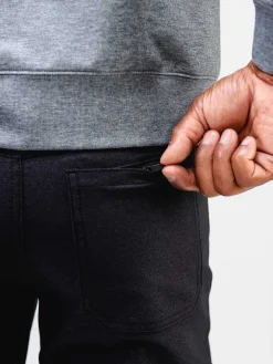 Shop Black Heather Men'S Kinetic Twill 5-Pocket Pant Men'S Pants & Shorts