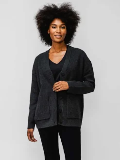New Black Heather Women'S Atlas Cardigan Women'S Suits