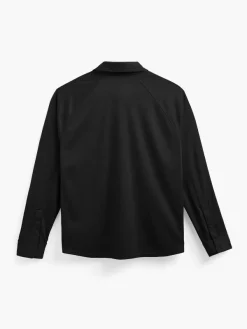 New Black Men'S Apollo Raglan Long Sleeve Polo Men'S Polos, Tees & Henleys
