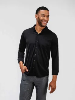 Clearance Black Men'S Apollo Raglan Sport Shirt Men'S Shirts
