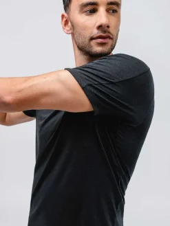 Best Sale Black Men'S Composite Merino Raglan Tee Men'S Polos, Tees & Henleys