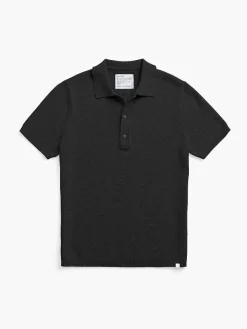 Cheap Black Men'S Labs Atlas Short Sleeve Knit Polo Men'S Polos, Tees & Henleys