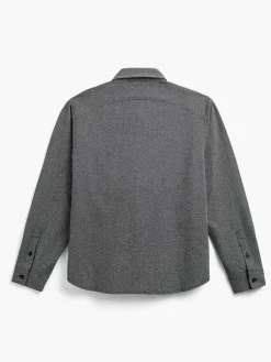 Hot Black Tweed Men'S Fusion Overshirt Men'S Shirts