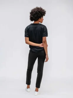 Best Sale Black Women'S Composite Merino Boxy Tee Women'S Shirts