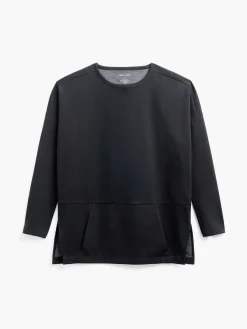 Outlet Black Women'S Fusion Double-Knit Tunic Women'S Shirts