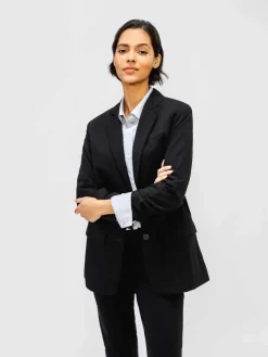 New Black Women'S Velocity Oversized Blazer Women'S Suits