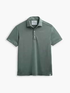 Best Sale Calcium Green Oxford (Brushed) Men'S Apollo Polo Men'S Polos, Tees & Henleys