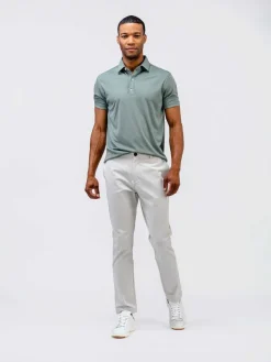 Best Sale Calcium Green Oxford (Brushed) Men'S Apollo Polo Men'S Polos, Tees & Henleys