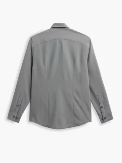 Best Sale Charcoal End On End Men'S Aerozero° Dress Shirt Men'S Shirts