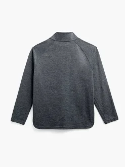 Hot Charcoal Heather Men'S Fusion Double-Knit 1/4 Zip Men'S Sweatshirts & Sweaters