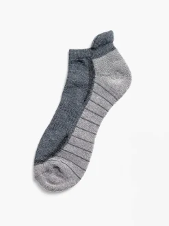New Charcoal/Light Grey Atlas Ankle Sock Men'S Underwear & Socks