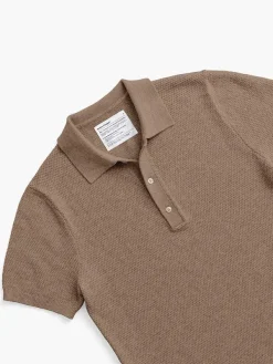 Shop Coffee Men'S Labs Atlas Short Sleeve Knit Polo Men'S Polos, Tees & Henleys