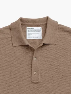 Shop Coffee Men'S Labs Atlas Short Sleeve Knit Polo Men'S Polos, Tees & Henleys