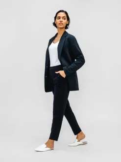 Sale Dark Navy Women'S Velocity Oversized Blazer Women'S Suits