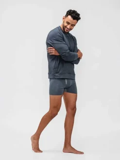 Best Deep Indigo Men'S Composite Merino Boxer Brief Men'S Underwear & Socks