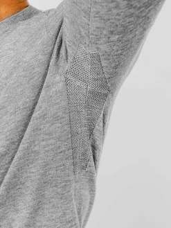 Outlet Grey Heather Men'S Atlas Air V-Neck Sweater Men'S Sweatshirts & Sweaters