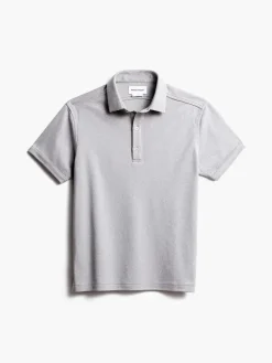 Outlet Grey White Heather (Brushed) Men'S Apollo Polo Men'S Polos, Tees & Henleys
