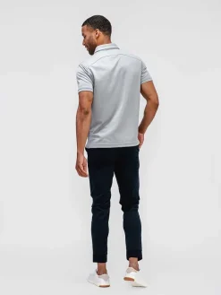 Outlet Grey White Heather (Brushed) Men'S Apollo Polo Men'S Polos, Tees & Henleys