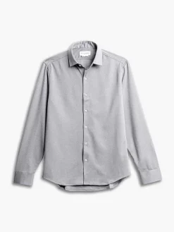 Sale Grey White Heather (Brushed) Men'S Apollo Dress Shirt (Previous Generation) Men'S Shirts