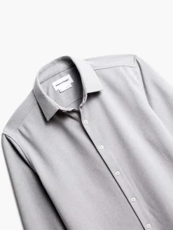 Sale Grey White Heather (Brushed) Men'S Apollo Dress Shirt (Previous Generation) Men'S Shirts