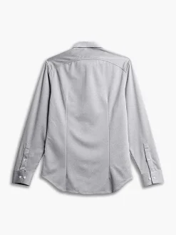 Sale Grey White Heather (Brushed) Men'S Apollo Dress Shirt (Previous Generation) Men'S Shirts