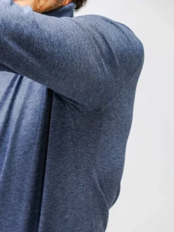 Cheap Indigo Heather Men'S Atlas Air Turtleneck Men'S Sweatshirts & Sweaters