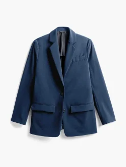 Best Sale Indigo Heather Women'S Velocity Oversized Blazer Women'S Suits