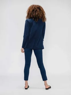 Best Sale Indigo Heather Women'S Velocity Oversized Blazer Women'S Suits