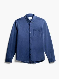 Best Indigo Stripe Men'S Previous Generation Hybrid Button-Down Men'S Shirts