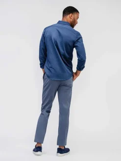 Best Indigo Stripe Men'S Previous Generation Hybrid Button-Down Men'S Shirts