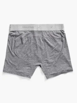 Store Medium Grey Heather Men'S Composite Merino Boxer Brief Men'S Underwear & Socks