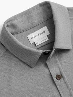 Best Medium Grey Heather Men'S Fusion Overshirt Men'S Shirts