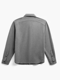 Best Medium Grey Heather Men'S Fusion Overshirt Men'S Shirts