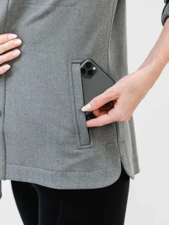 Cheap Medium Grey Heather Women'S Fusion Overshirt Women'S Shirts