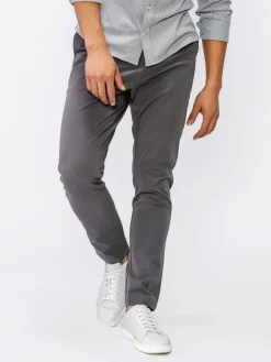 New Medium Grey Men'S Pace Tapered Chino Men'S Pants & Shorts