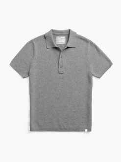 Clearance Mercury Grey Heather Men'S Labs Atlas Short Sleeve Knit Polo Men'S Polos, Tees & Henleys