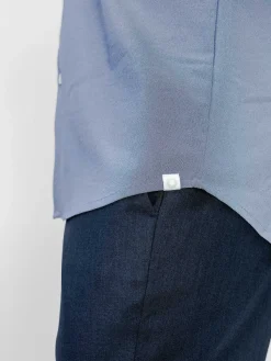 Hot Navy End On End Men'S Aerozero° Dress Shirt Men'S Shirts