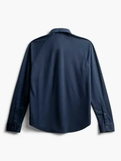 Sale Navy Men'S Apollo Raglan Sport Shirt Men'S Shirts