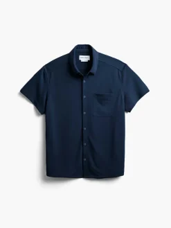 Best Navy Men'S Apollo Short Sleeve Sport Shirt Men'S Shirts