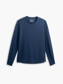 Best Navy Men'S Composite Merino Long Sleeve Tee Men'S Polos, Tees & Henleys