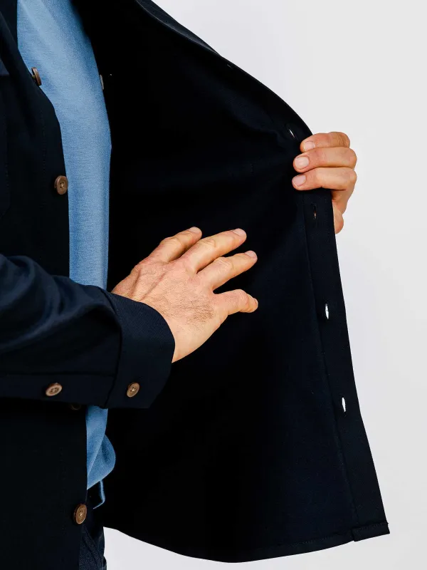 Cheap Navy Men'S Fusion Overshirt Men'S Shirts