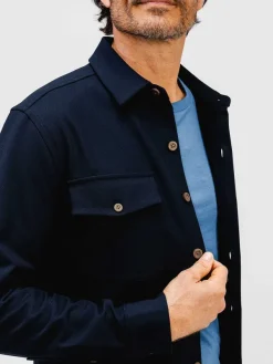 Cheap Navy Men'S Fusion Overshirt Men'S Shirts