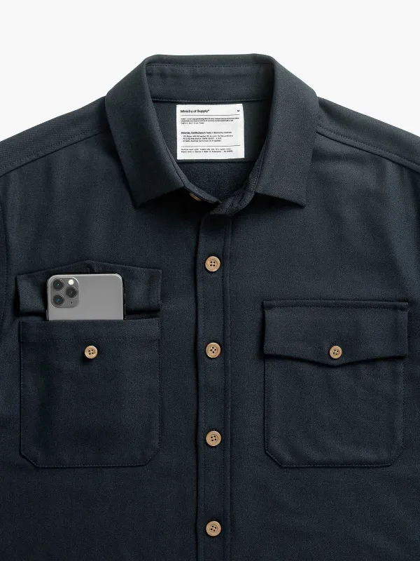 Cheap Navy Men'S Fusion Overshirt Men'S Shirts
