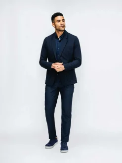 Online Navy Men'S Kinetic Blazer Men'S Suits