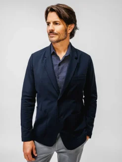 Online Navy Men'S Kinetic Blazer Men'S Suits